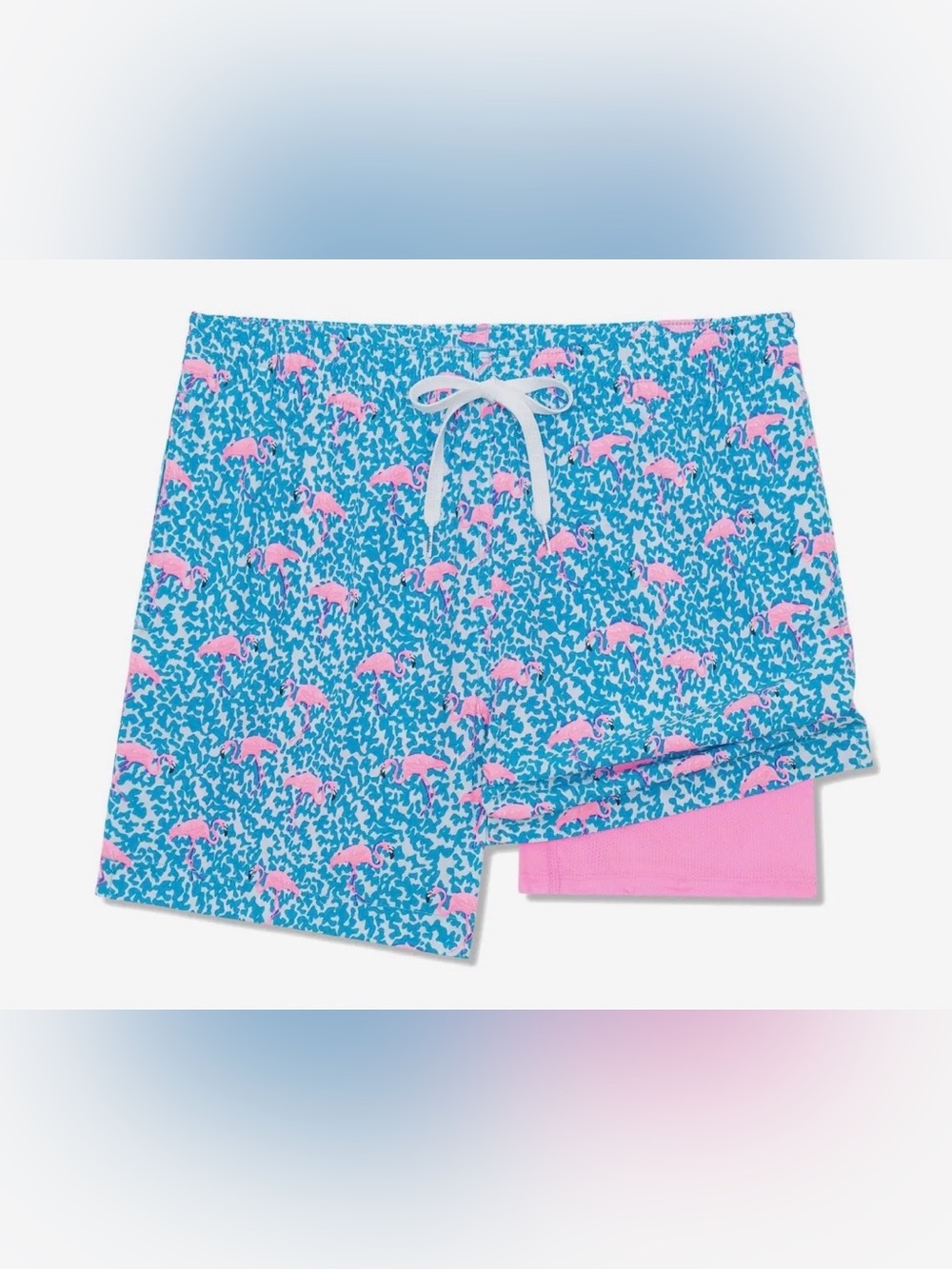 Chubbies The Domingos Are For Flamingos Classic Lined Swim Trunks Men’s Size Med